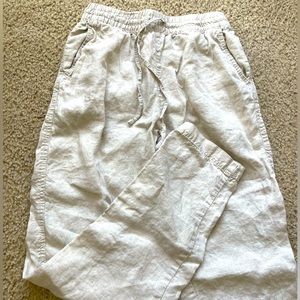 H&M Cream Linen Pants Size XS